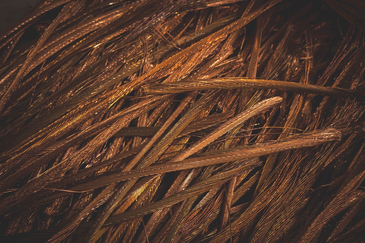 Coils of copper